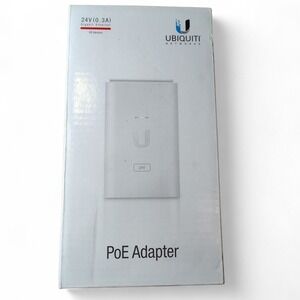 Ubiquiti POE-24-7W-G-WH 24V 0.3A Gigabit PoE Adapter Injector US Version NEW